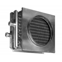 Водяной нагреватель для круглых и квадратных каналов Zilon ZWA 400x400-2