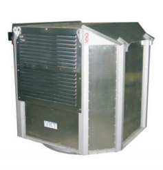 Крышный радиальный вентилятор ВКРВ-6,3-ДУ-2ч/600(400)°С-1,5/1000
