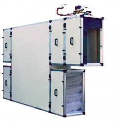 Приточно-вытяжная вентиляционная установка с рекуперацией тепла и влаги с водяным нагревателем CrioVent-6000 SW