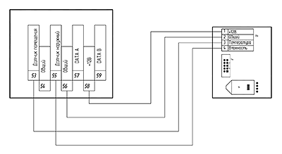 Схема подключения к модулю автоматики MASTERBOX ERR3: