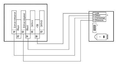 Схема подключения к модулю автоматики MASTERBOX WRR3: