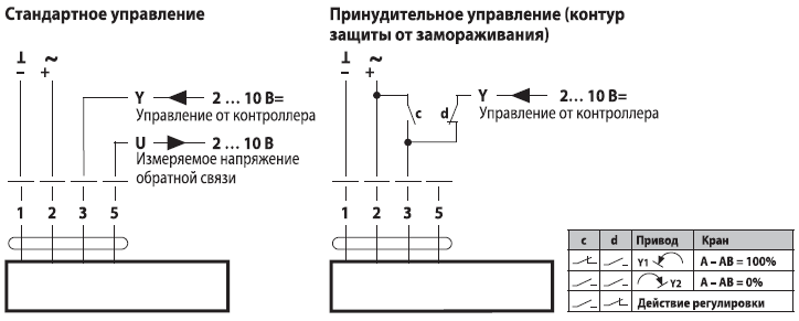 Belimo lr24a sr схема подключения