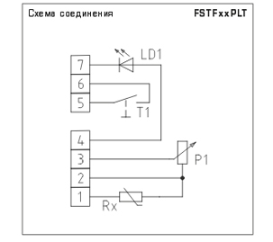 Pt1000 датчик температуры схема подключения